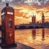 London Sunset Thames Diamond Painting