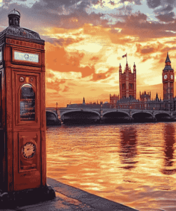 London Sunset Thames Diamond Painting