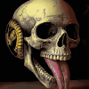 Long Tongue Skull Diamond Painting