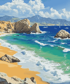 Lovers Beach Seaside Diamond Painting