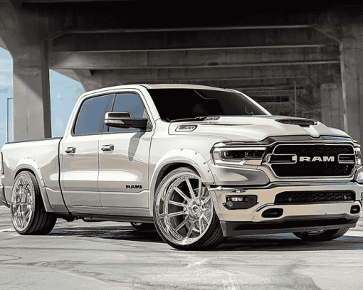 Lowered Dodge Ram Car Diamond Painting