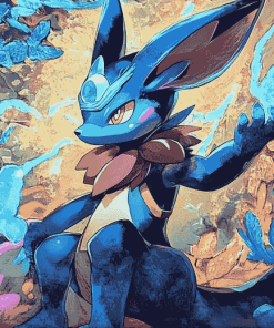 Lucario Anime Icon Diamond Painting