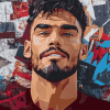 Lucas Paqueta Famous Footballer Diamond Painting