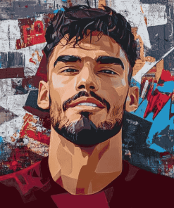 Lucas Paqueta Famous Footballer Diamond Painting