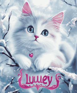 Lulu Caty Cartoon Cats Diamond Painting