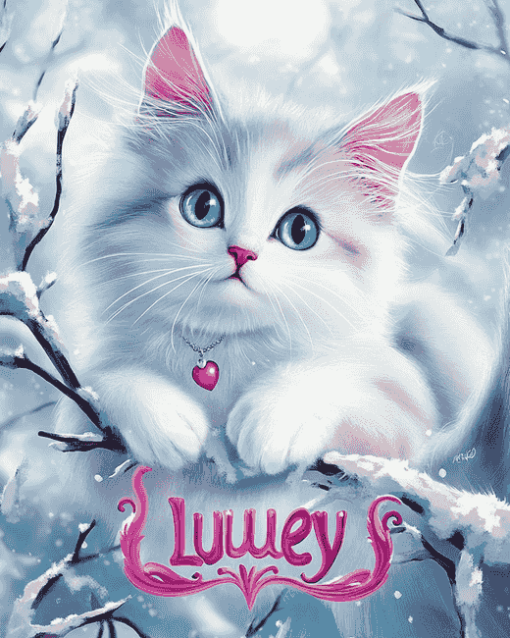 Lulu Caty Cartoon Cats Diamond Painting