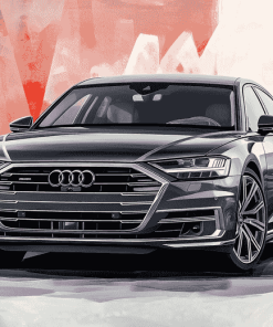 Luxury Grey Audi A8 Diamond Painting