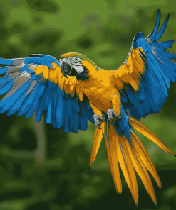 Macaw Parrot Birds Diamond Painting