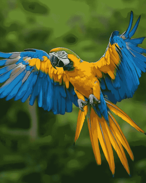 Macaw Parrot Birds Diamond Painting