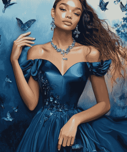 Madison Bailey in Blue Celebrity Diamond Painting