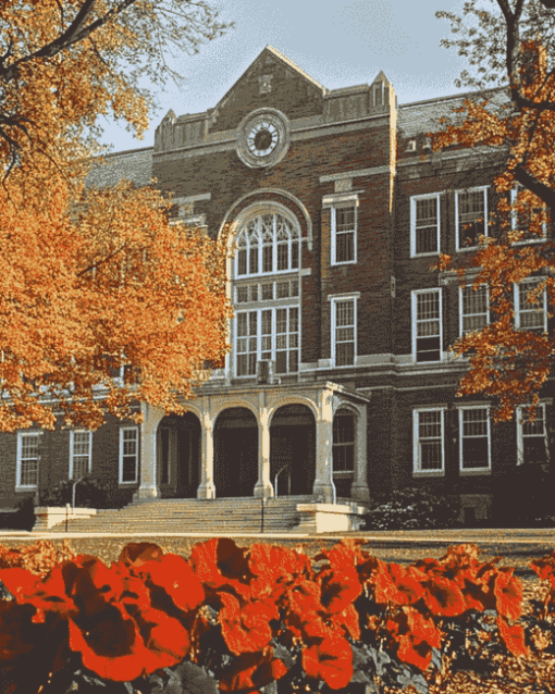 Madison University Buildings Diamond Painting