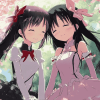 Madoka Kaname and Homura Anime Diamond Painting