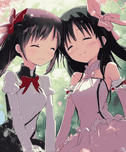 Madoka Kaname and Homura Anime Diamond Painting