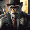 Mafia Monkey Cartoon Diamond Painting