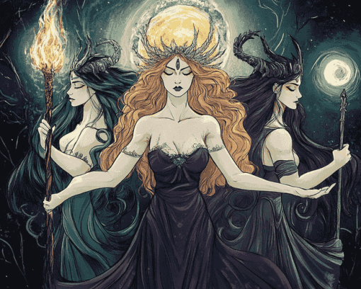 Magical Hecate Fantasy Diamond Painting