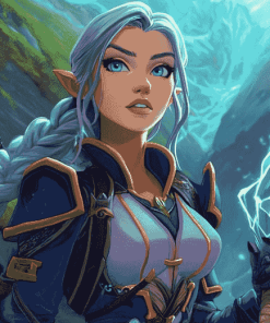 Magical Jaina Proudmoore Warcraft Diamond Painting