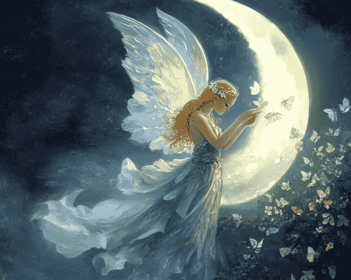 Magical Moon Fairy Diamond Painting