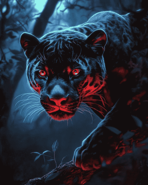 Majestic Black Panther Diamond Painting