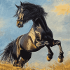 Majestic Black Stallion Diamond Painting