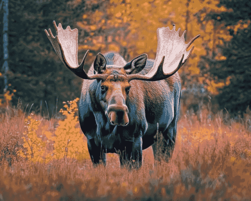 Majestic Moose Wildlife Diamond Painting