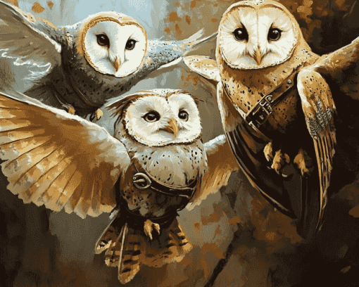 Majestic Owl Birds Diamond Painting