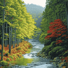 Majestic River Valley Diamond Painting