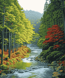 Majestic River Valley Diamond Painting