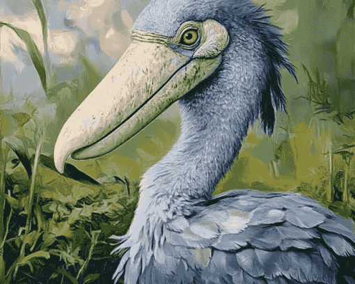 Majestic Shoebill Diamond Painting