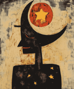 Man Moon Stars Rufino Tamayo Diamond Painting