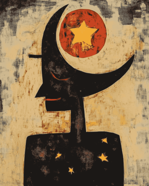 Man Moon Stars Rufino Tamayo Diamond Painting