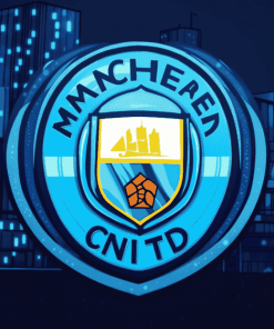 Manchester City Badge Football Diamond Painting