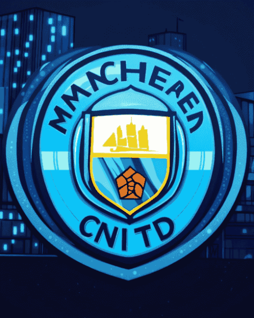 Manchester City Badge Football Diamond Painting