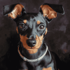 Manchester Terrier Puppy Diamond Painting