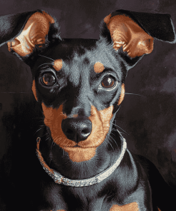 Manchester Terrier Puppy Diamond Painting