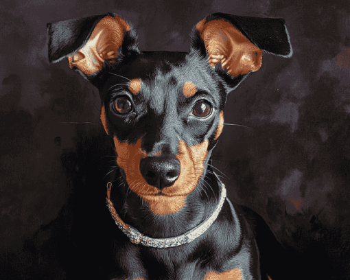 Manchester Terrier Puppy Diamond Painting