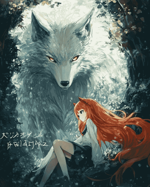 Manga Anime Spice And Wolf Diamond Painting