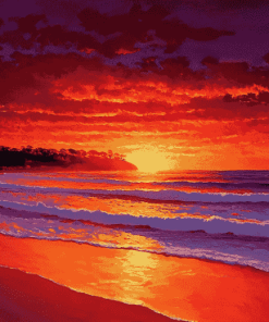 Manly Sunrise Diamond Painting