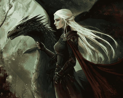 Manon Blackbeak Fantasy Diamond Painting