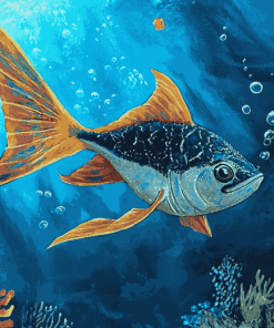 Mantary Fish Diamond Painting