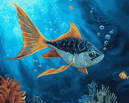 Mantary Fish Diamond Painting