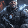 Marcus Fenix Gears Of War Diamond Painting