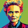 Marie Curie Pop Art Diamond Painting