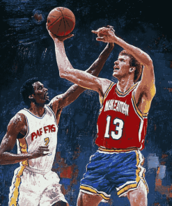 Mark Eaton Famous Basketball Player Diamond Painting