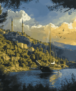 Marmaris Island Landscapes Diamond Painting