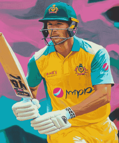 Marnus Labuschagne Cricket Star Diamond Painting