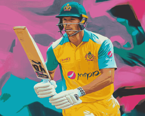 Marnus Labuschagne Cricket Star Diamond Painting