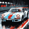 Martini Style Porsche 911 Diamond Painting