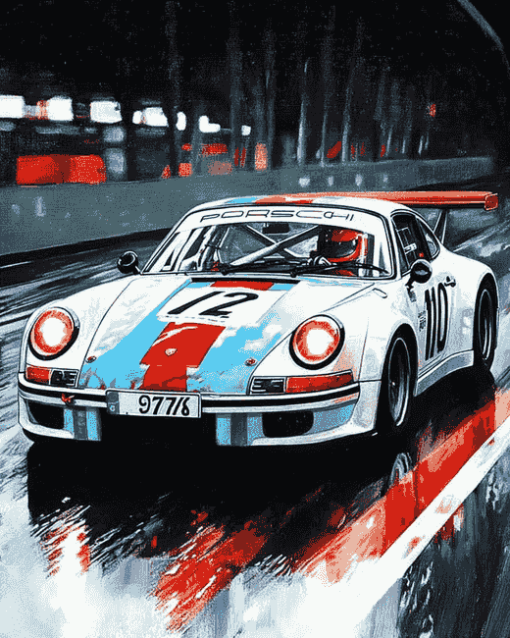 Martini Style Porsche 911 Diamond Painting