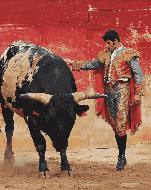 Matador Bullfight Enthralling Scene Diamond Painting