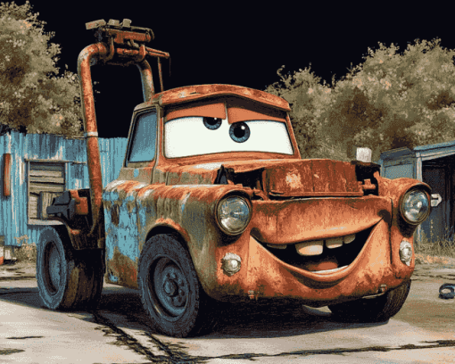 Mater Cars Animation Diamond Painting